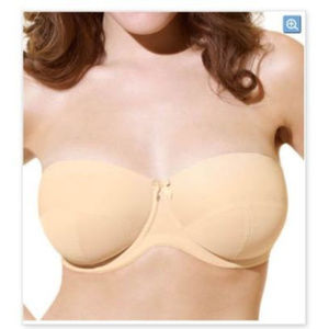 Panache Evie Strapless Bra NO STRAPS NUDE NWT